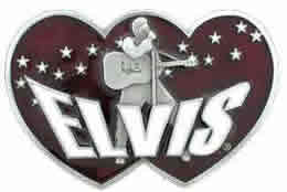 Elvis Hearts buckle